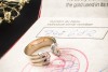 Cartier Ring C de Cartier Doppel C mit Diamanten in 750er Gold Tricolor 