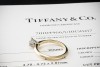 Tiffany & Co Solitär Ring Setting mit Diamant 0,39 Ct in Gelbgold Platin 