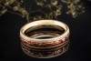 Wellendorff Ring Chili Rot Drehring mit Diamant in 750er Gelbgold Gr. 61 