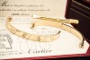 Cartier Love Armreif Armband Neues Modell in Gelbgold 750 Gr 17 Full Set 