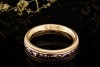 Wellendorff Ring Aubergine Fantasie Lila Drehring 1 Diamant Gelbgold 750 