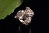 Koala Tier Motiv Ring in 750er Gold mit feurigen Brillanten 