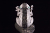 FROSCH Tier Motiv Ring mit Brillanten 750 Weißgold  