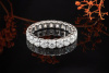 Memoire Ring mit Diamanten Brillanten Modernes Design 750er Weißgold 55 