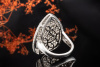 Statement Ring Tropfen mit 2,5 Ct. Diamanten Brillanten in Weißgold 750 