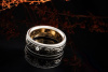 Wellendorff Ring Drehring Schwarze Seide Diamant 750er Weißgold Gr. 51,5 