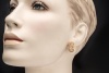 Al Coro Ohrringe Ohrstecker mit Clip Braune Diamanten in 750er Roségold 