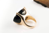 Designer Rauchquarz & Brillant Ring 750 Rotgold Gold 