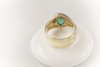 Leuchtender SMARAGD 1,30 Ct Ring mit Diamanten in 585 Gold  