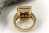 Amethyst gelbe Diamanten 750 Gold Ring HANS DIETER KRIEGER 