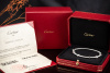 Cartier Ecrou Armreif Armband in Weißgold 750 Rhodiniert Gr. 20 Full Set 