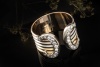 Cartier Ring Doppel C mit Diamanten Großes Modell in 750er Gold Tricolor 