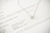 Tiffany Solitaire Collier Kette mit Diamant Anhänger 1,63 Ct. Platin 950 