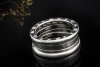 BVLGARI B.zero1 Ring 2-Band Modell beweglich in 750er Weißgold Größe 51 