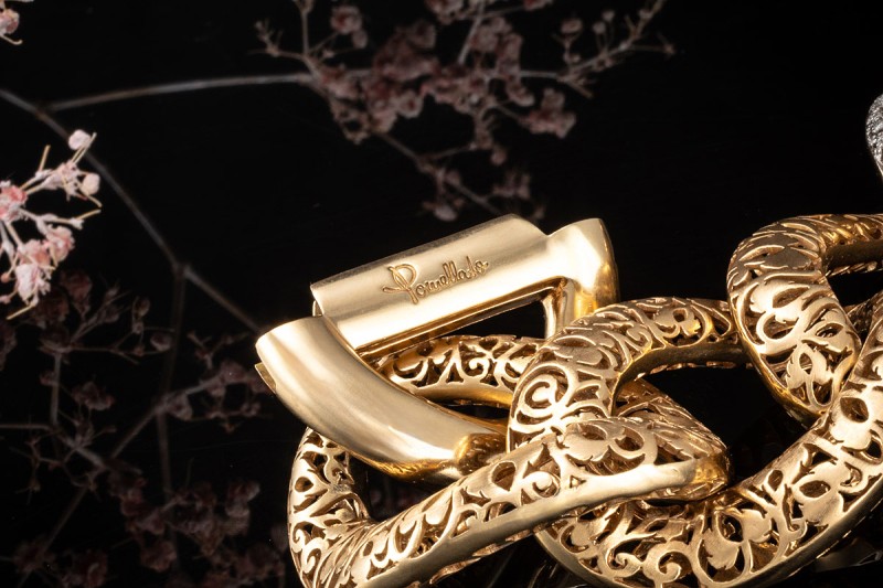 Pomellato Armband Arabesque mit Diamanten Statement Matt in Roségold 750 