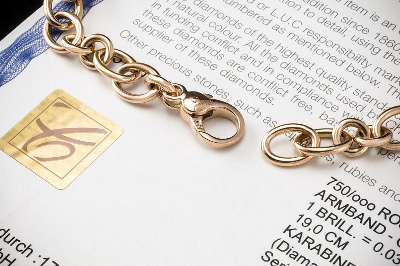 Chopard Armband Chopardissimo mit Diamanten Roségold 750 Gliederarmband 