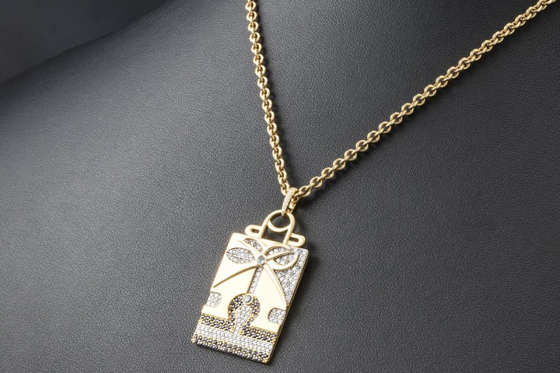 Jazychic Waage Sternzeichen Anhänger Aquamarin Saphir Diamanten Gelbgold 