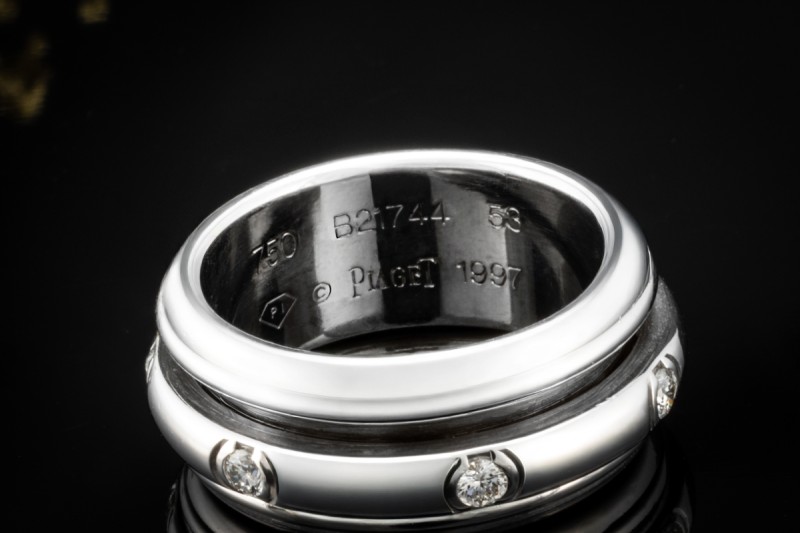 Piaget Ring Possession Drehring mit Diamanten massiv in 750er Weißgold 