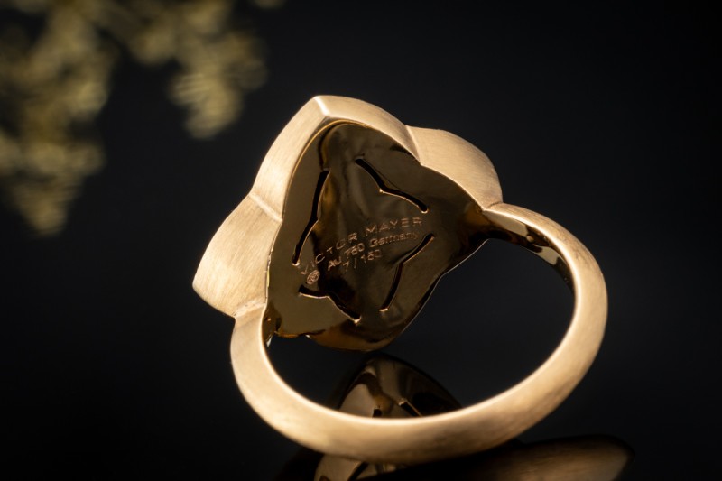 Victor Mayer Ring Eloise 150 x limitiert Diamanten Matt in Roségold 750 