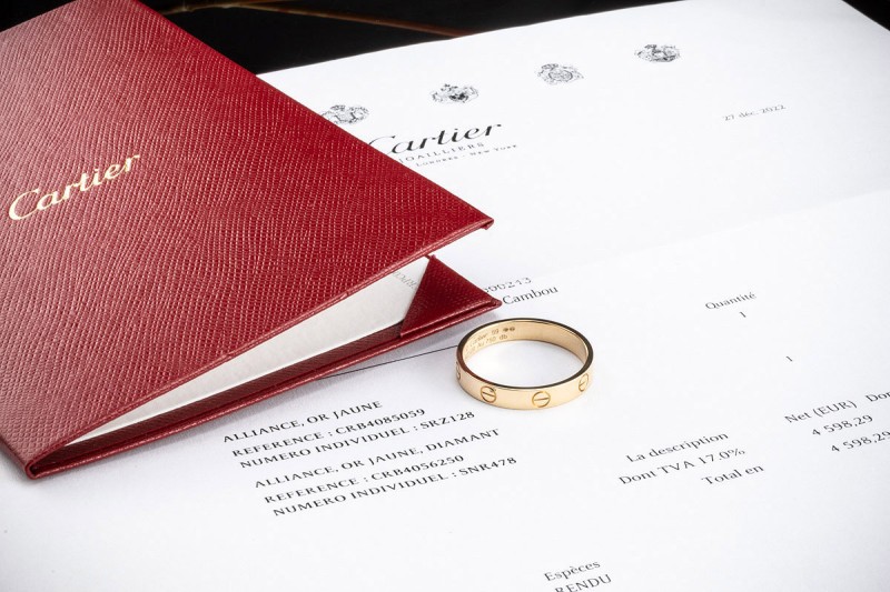 Cartier Love Ring Schmales Modell in Gelbgold 750 Trauring Größe 59 