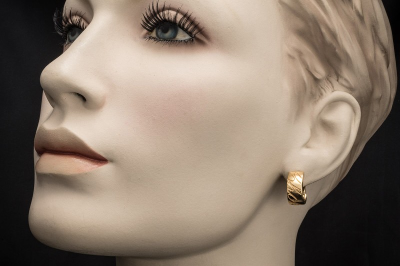 Chopard Ohrringe Chopardissimo Creolen Ohrstecker Clip in Gelbgold 750 