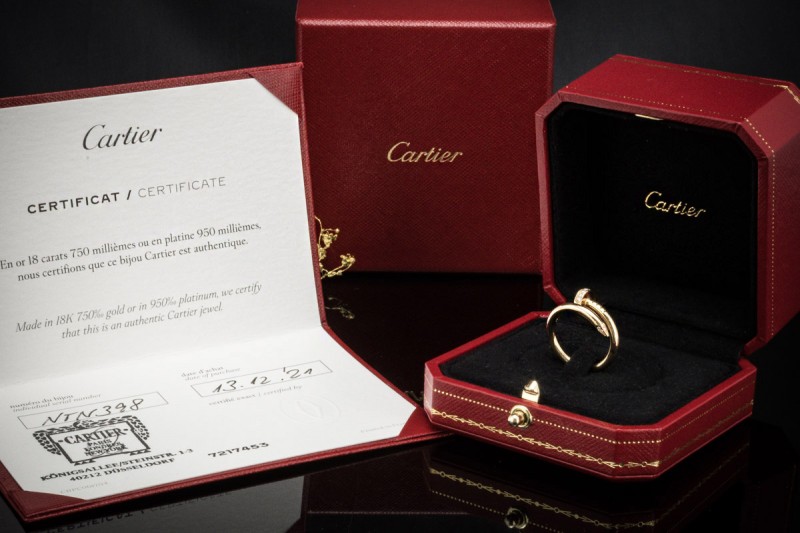 Cartier Juste un Clou Ring Klassisch mit Diamanten in Gelbgold Full Set 