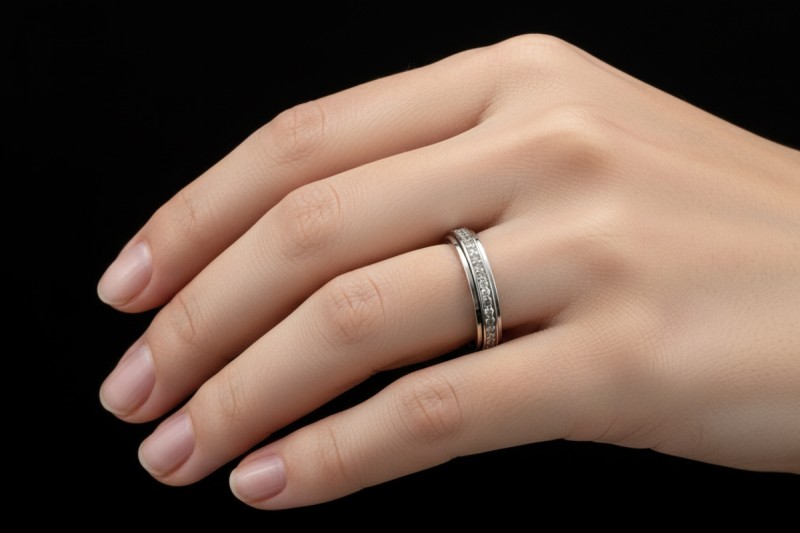 Piaget Possession Ring Drehring Memoire mit Diamanten in Weißgold Gr 56 