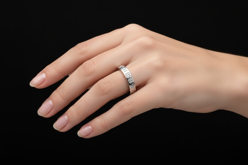 BVLGARI B.zero1 Ring Essential Band Solitär Diamant in Weißgold 750 OVP 