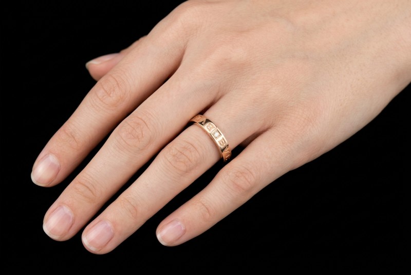 BVLGARI B.zero1 Ring Essential Band Solitär Diamant in Roségold 750 OVP 