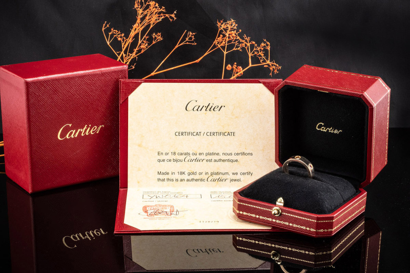 Cartier Love Ring Farbedelsteine bunt rundum in Rosegold 750