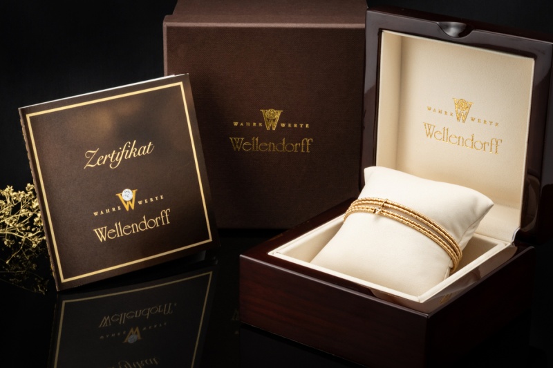 Wellendorff Armband Umarme mich Sonnenglanz 750er Gelbgold Full Set 2025 