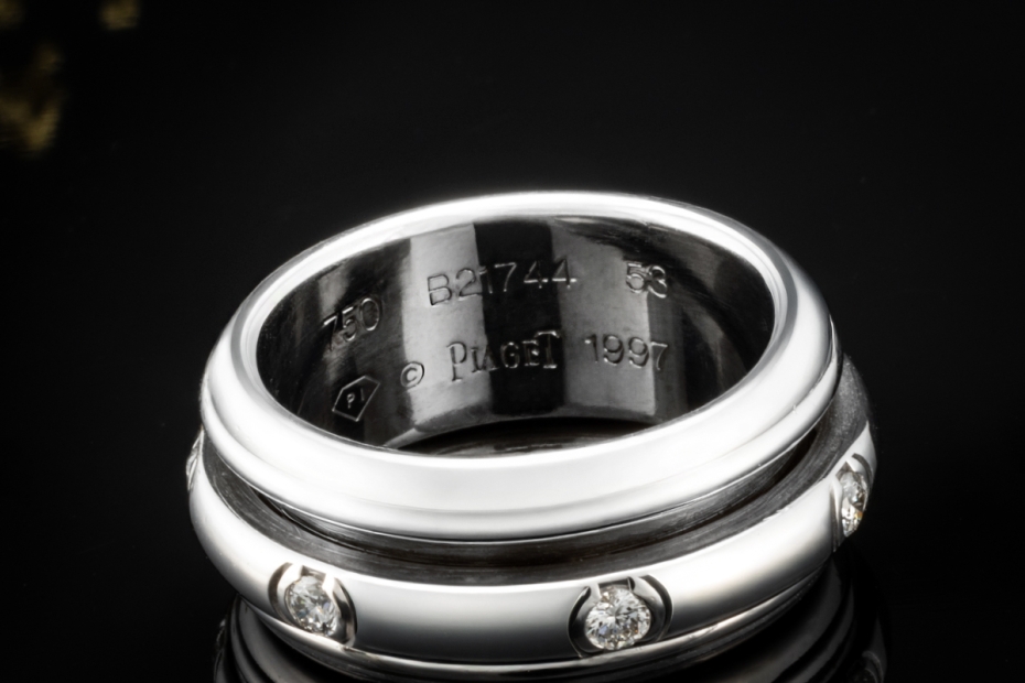 Piaget Ring Possession Drehring mit Diamanten massiv in 750er Weißgold 