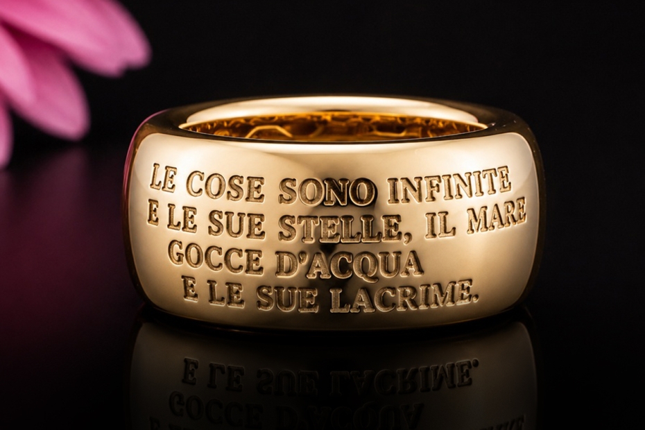 Wempe Herz Ring 750er Roségold Italienische Botschaft Himmel Sterne Meer 