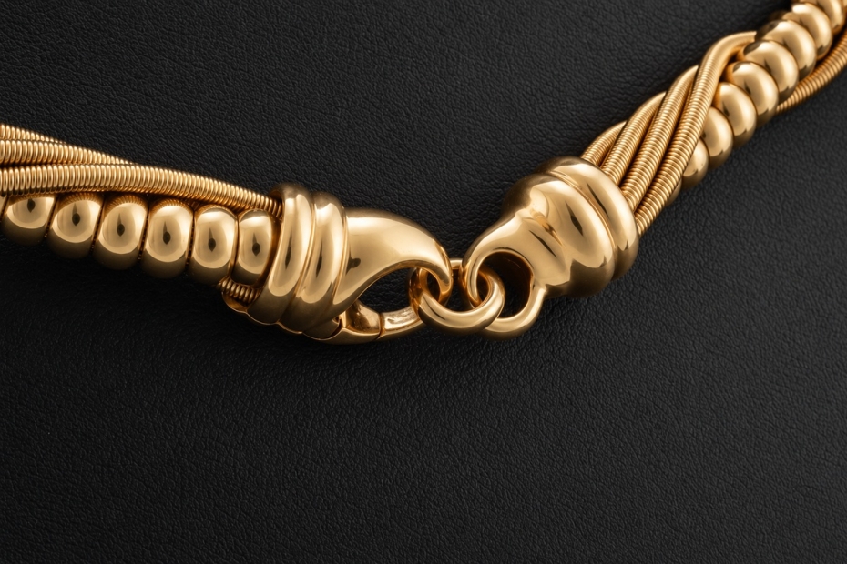 Wellendorff Collier Seidenkordel Sondermodell Diamant Massiv in Gelbgold 