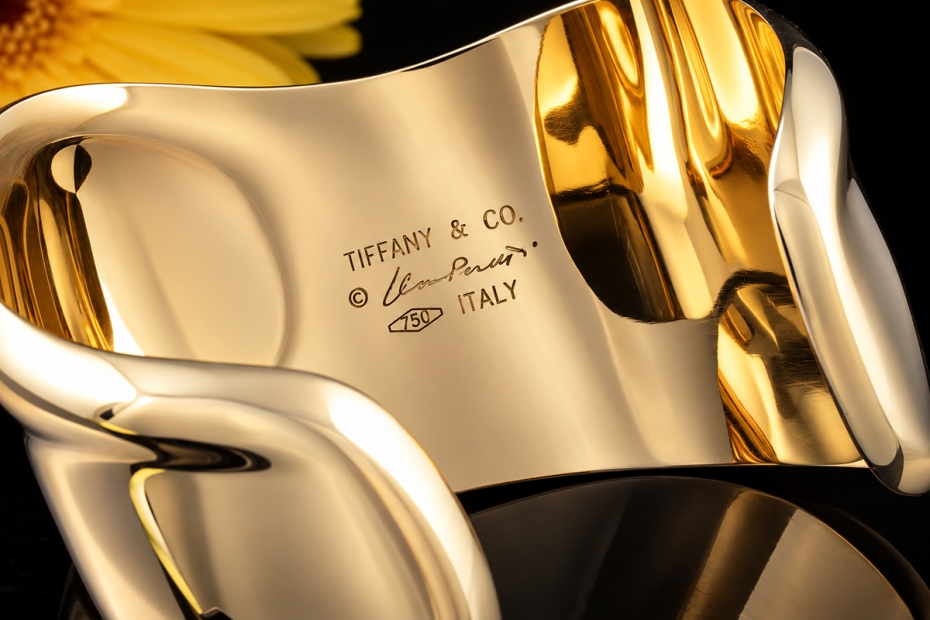 Tiffany Elsa Peretti Bone Cuff Armreif Armspange Small in 750er Gelbgold 