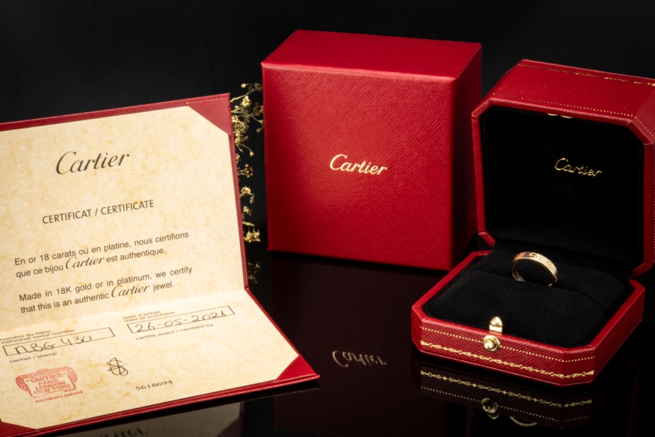 Cartier Love Ring Kleines Modell Massiv in 750er Gelbgold Größe 51 