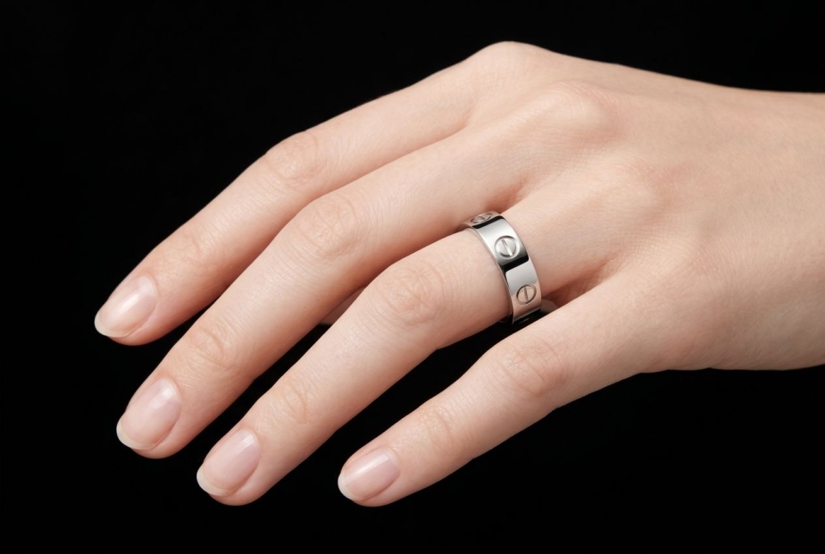 Cartier Love Ring Klassisches Modell 750er Weißgold Größe 49 Zertifikat 
