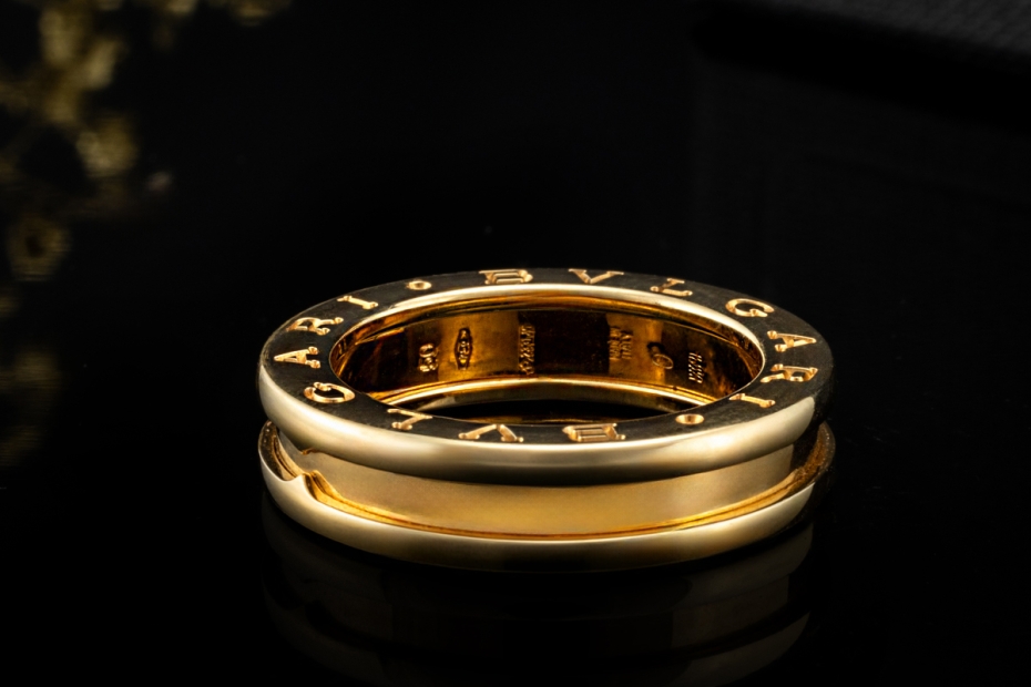 BVLGARI B.zero1 1-Band Ring Klassisch in 750er Gelbgold Größe 50 OVP 