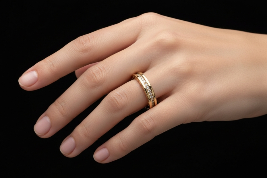 BVLGARI B.zero1 1-Band Memoire Ring Diamanten Gelbgold 750 Größe 51 OVP 