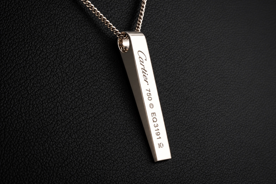 Seltener Cartier LOVE Bar Anhänger in 750er Weißgold - Vintage Rarität 
