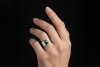 Chaumet Paris Ring Breiter Spannring mit Diamanten Massiv Weißgold 750 