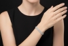 Crivelli Dreireihiges Tennisarmband mit 8,25 Ct Diamanten 750er Weißgold 
