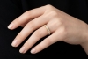 Cartier Vintage Allianz Ring mit Diamanten Halbmemoire in 750er Gelbgold 