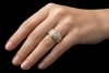Wempe Ring Architektonisches Design mit Carré Diamanten in Gelbgold 750 