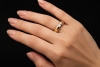 Massiver Solitär Ring Spannring mit Diamant 0,52 Carat in 750er Roségold 