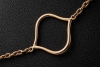 Zoccai 1839 Venice Collier mit geflochtenem Perlmutt in 750er Roségold 