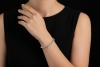 Wellendorff Armband Prinzesse Seidenkordel mit Diamant in 750er Weißgold 