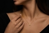 Carrera y Carrera Collier Emperatriz Blume mit Diamant in 750er Gelbgold 