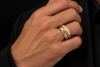 Trinity de Cartier Ring Großes Modell 750er Gold Tricolor Full Set Gr 65 