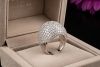 Hollfelder Prachtvoller Cocktailring mit 5 Ct. Diamanten in Weißgold 750 
